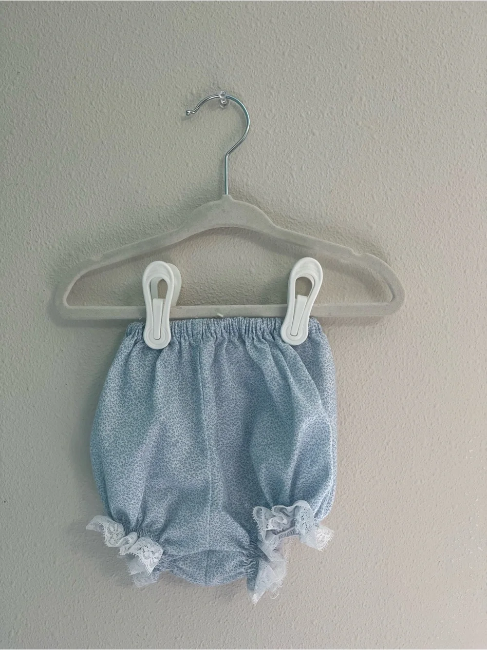 VINTAGE Blue Lace-Trim Baby Bloomers - Kids Accessories